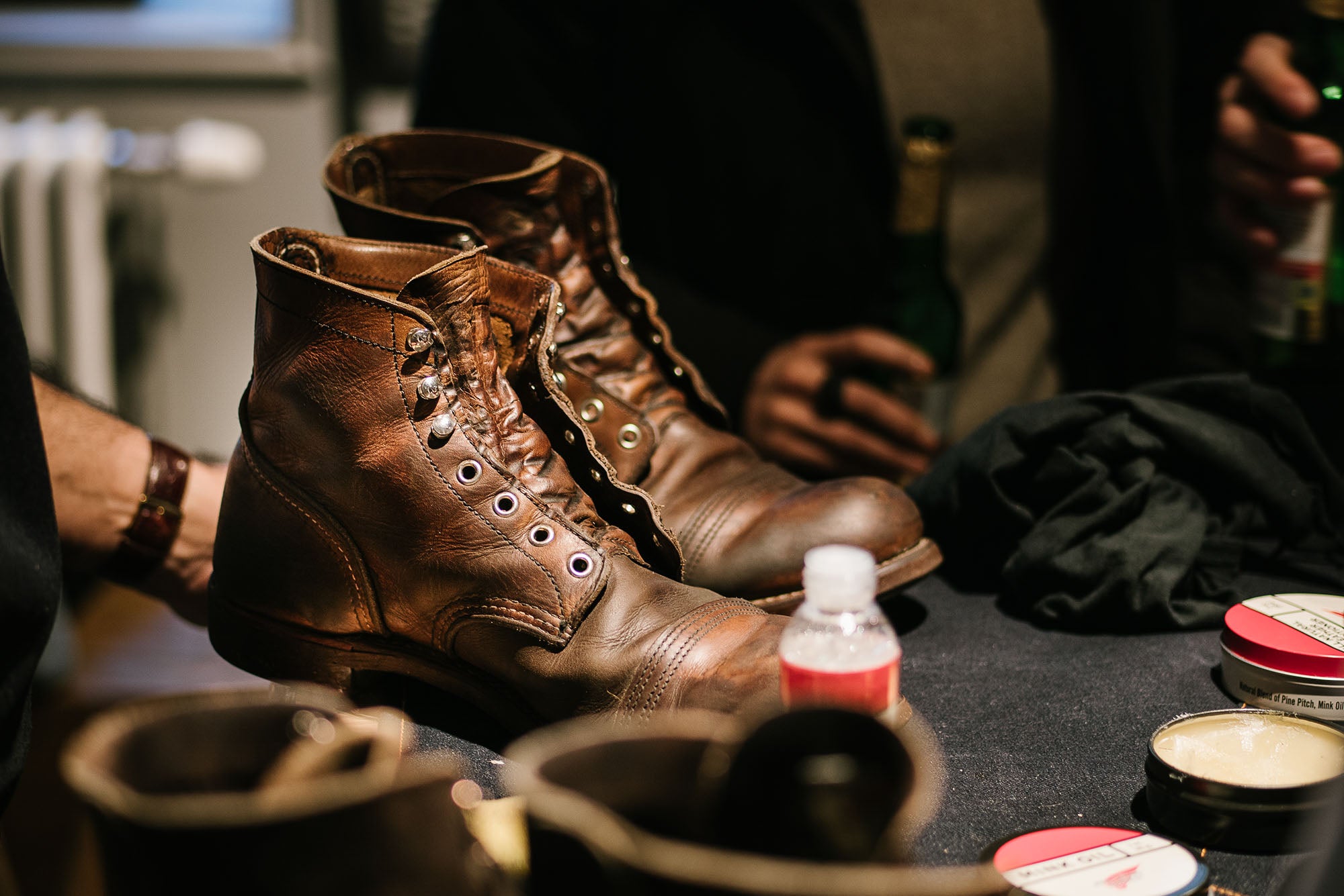 Polishing red wing outlet boots