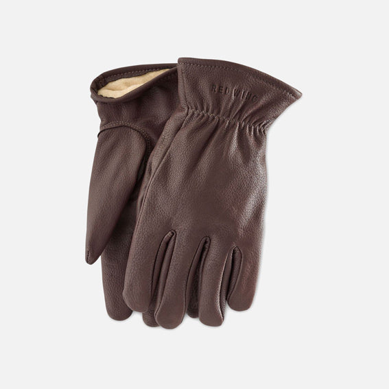 Red Wing 95231 Brown Buckskin Lined Gloves Men