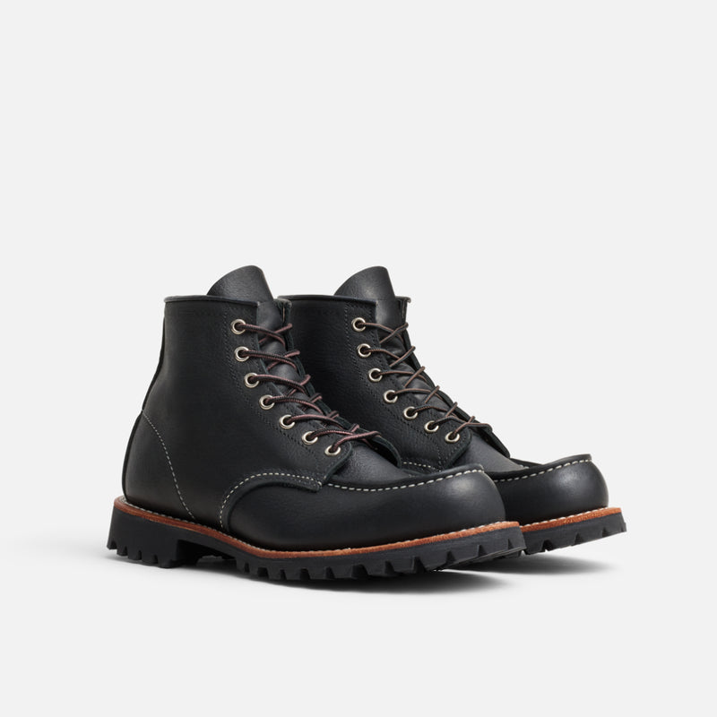 Red Wing 2949 Classic Moc Toe Black Oil Slick Men's Shoes with Vibram