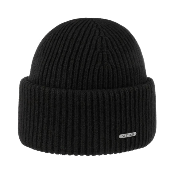 Stetson Merino Simple Beanie Black