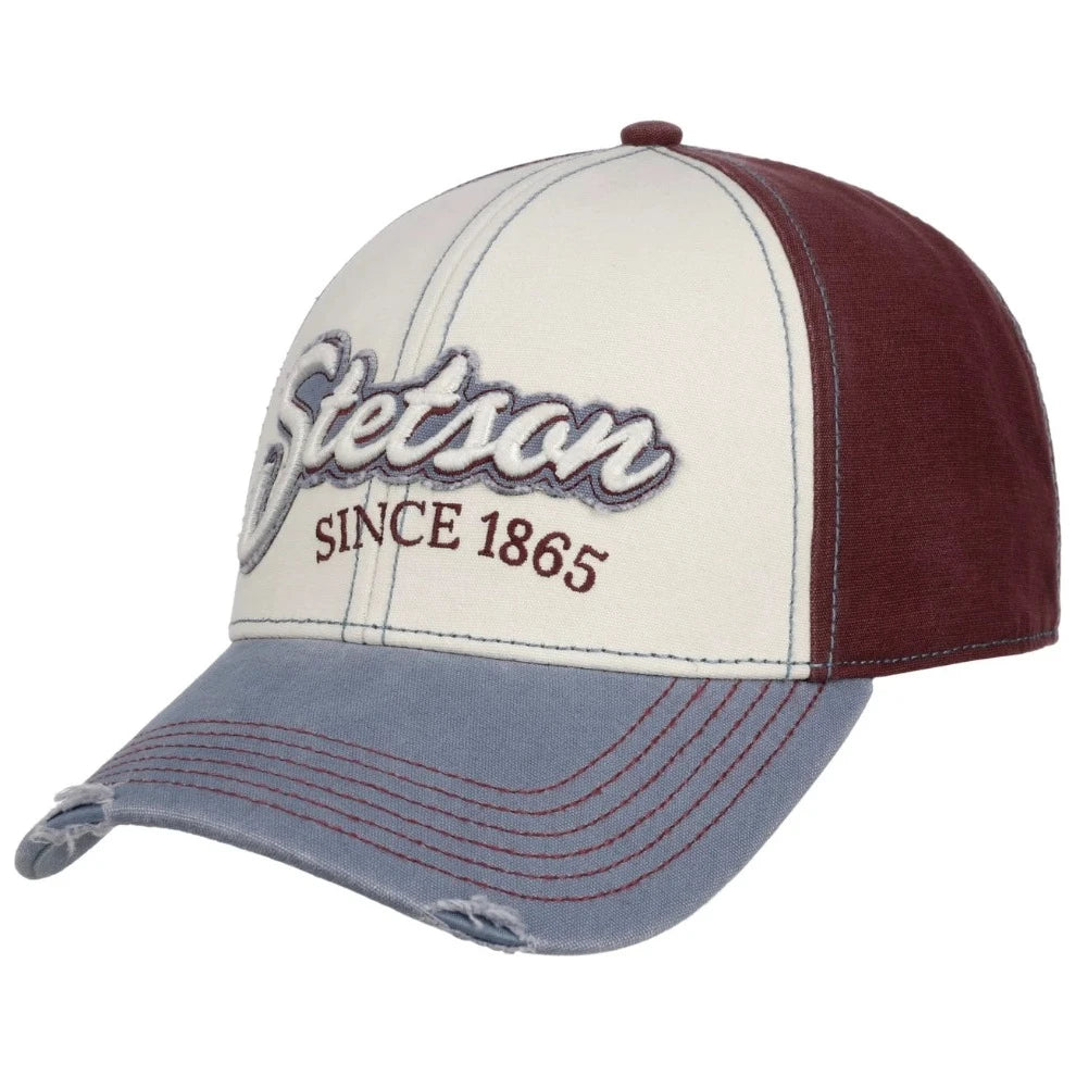 Stetson Baseball Tricolor Distressed Cap 