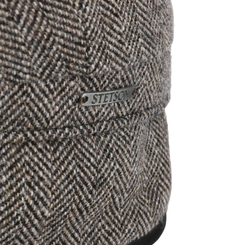 stetson-hatteras-EF-wool-herringbone-dark-brown-4