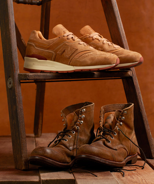 New Balance x Red Wing - NB997 - hawthorne mulskinner leather - made in USA