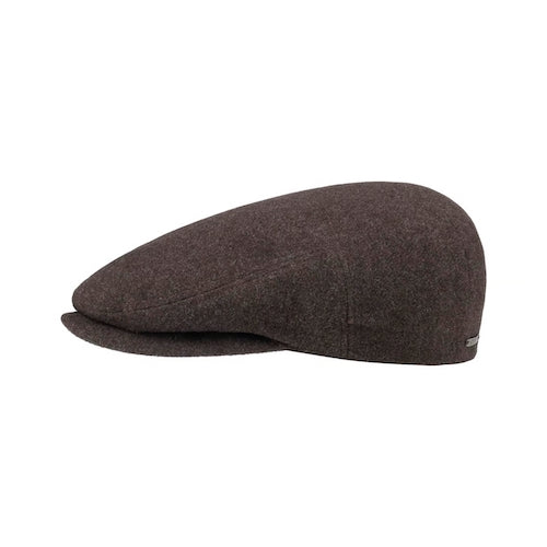 Stetson Kent Wool/Cashmere EF Flatcap Brown