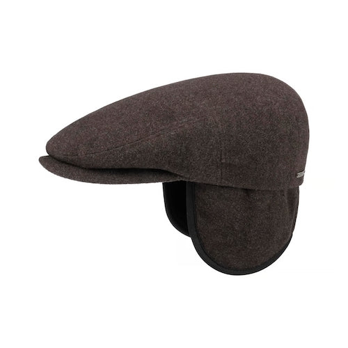 Stetson Kent Wool/Cashmere EF Flat Cap Brown