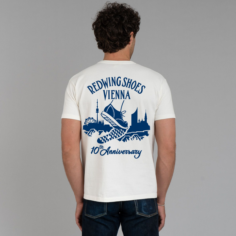 Red Wing Vienna 10th anniversary T-Shirt Herren weiss