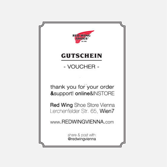 Red Wing Shoe Store Vienna voucher