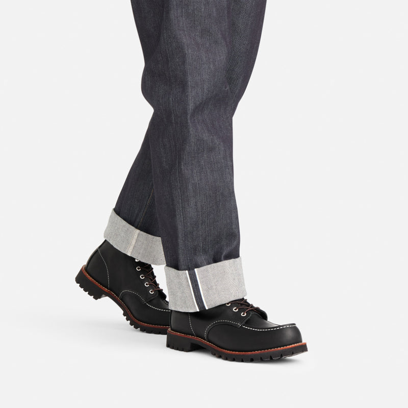 Red Wing 2949 Classic Moc Toe Black Oil Slick Men's Shoes with Vibram