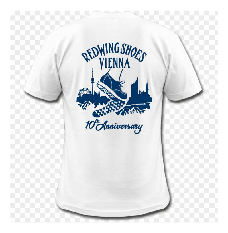 Red Wing Vienna 10th anniversary T-Shirt Herren weiss