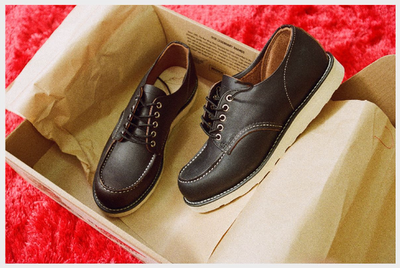 Red Wing 8090 Shop Moc Oxford Black Prairie Men