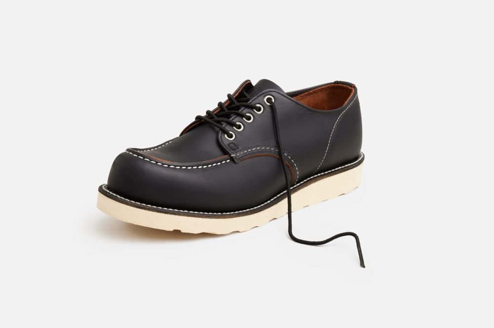 Red Wing 8090 Shop Moc Toe Oxford Black Prairie Herren