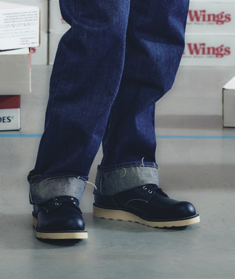 Red Wing 8165 Round Toe Black Chrome Herren Schuhe
