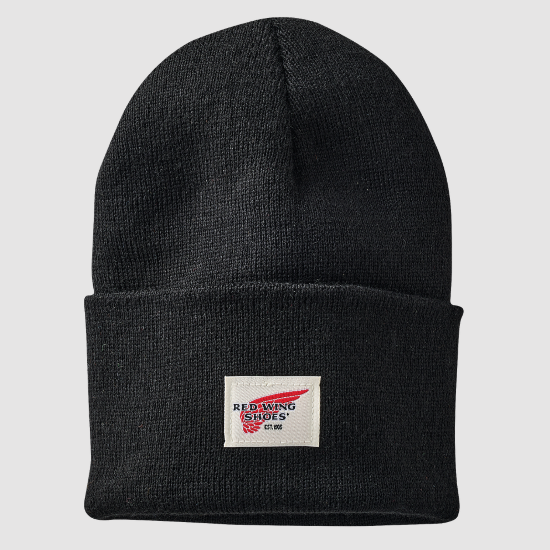 Red Wing 97459 Logo Knit Hat Men's Beanie black