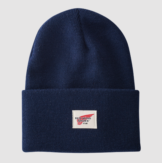 Red Wing 97478 Logo Knit Hat Men's Beanie navy