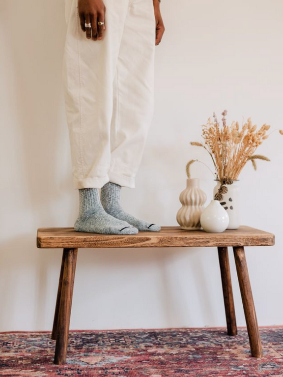 Red Wing Cotton Ragg Crew Socks Carolina Blue 97656 Socken hellblau details