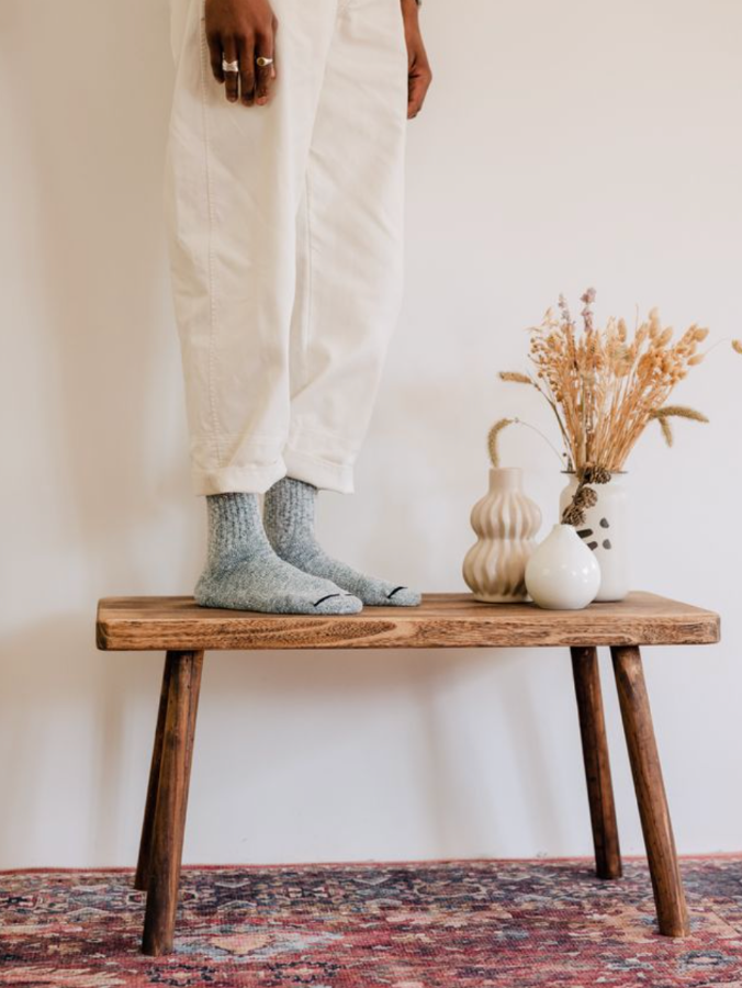 Red Wing Cotton Ragg Crew Socks Carolina Blue 97656 Socken hellblau details