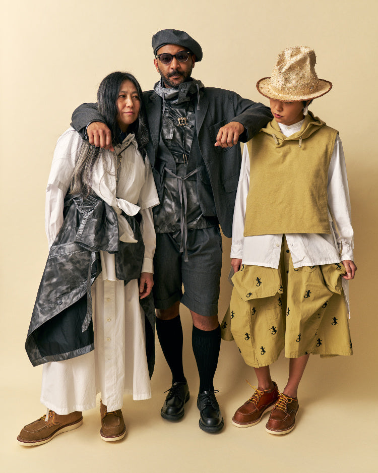 Red Wing x Engineered Garments 3110 Shop Moc Toe Triple Black