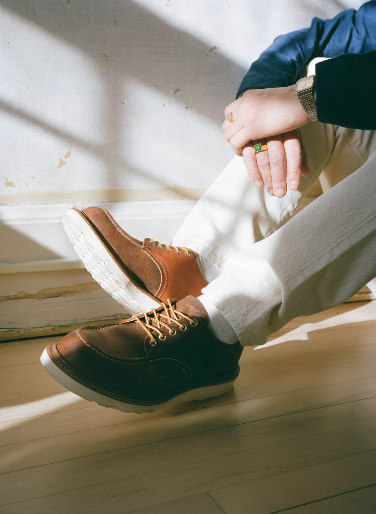 Red Wing x Engineered Garments 3113 Shop Moc Toe Camel Remix