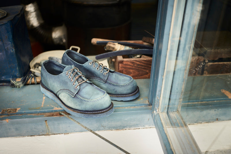 Red Wing x KOO Blaudruck Anniversary Indigo Shop Moc Men's
