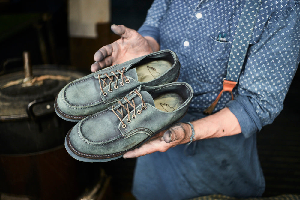 Red Wing x KOO Blaudruck Anniversary Indigo Shop Moc Men's