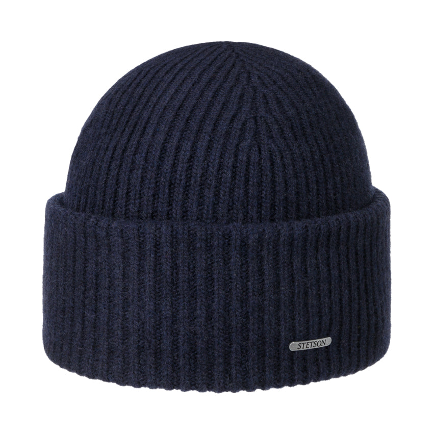 Stetson Merino Beanie dark blue