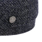 Stetson 8 Panel Cap Fischgrat Wool by Lierys blue herringbone