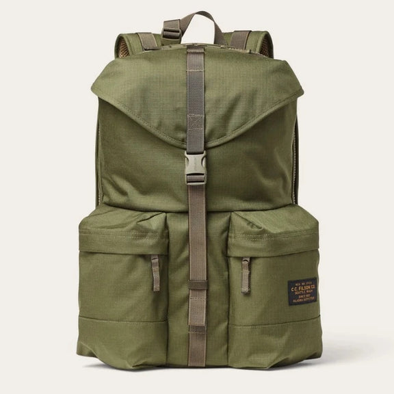 Filson Ripstop Nylon Backpack Surplus Green.