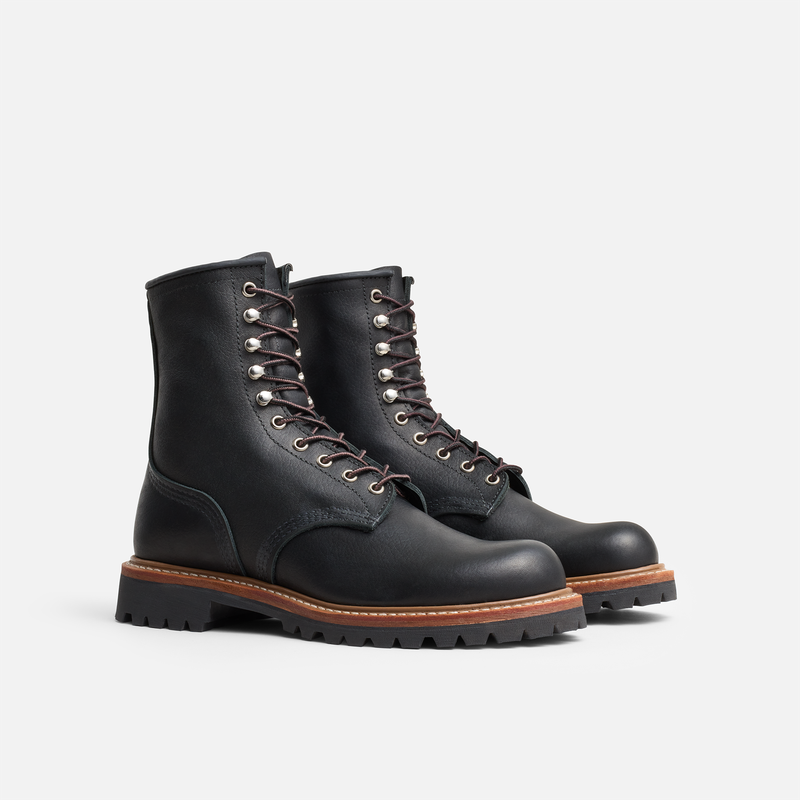 Red Wing 4501 8-Inch Logger Black Oil Slick Herren Schuhe