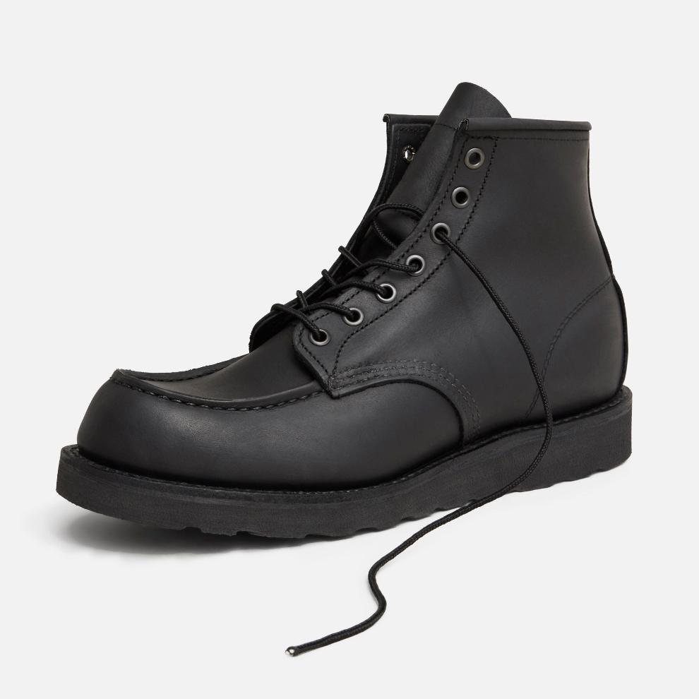 Red wing all black moc toe on sale