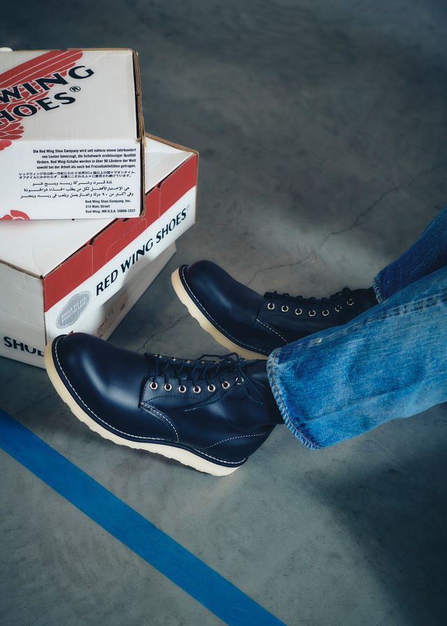 Red Wing 8165 Round Toe Black Chrome Herren Schuhe