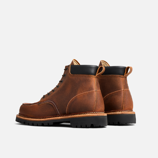 Red Wing 8213 Norway Moc Toe Copper Rough & Tough Scotch-Grain Herren Schuhe
