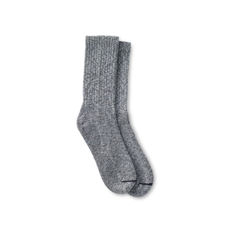 Red Wing 97373 Over-Dyed Black / Grey Cotton Ragg Crew Socks