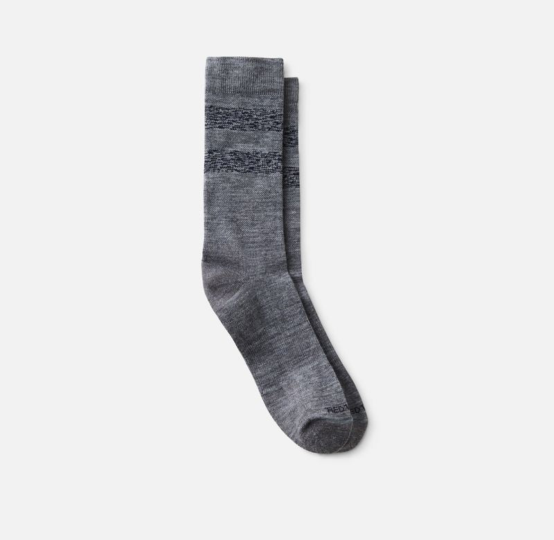 Red Wing 97677 Merino Wool Blend Socks Gray/Navy