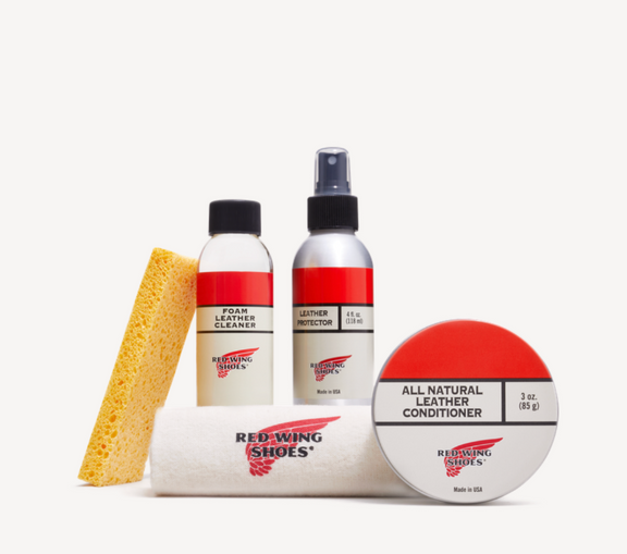 Red Wing Oil Tanned Leather Care Kit 98030 Lederpflege Set Boot Oil Cleaner Protector Produktfoto
