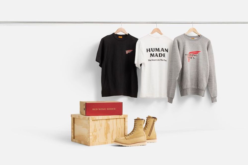 Red Wing x Human Made 4669 8-Inch Moc Toe Hawthorne Abilene Herren