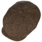 Stetson Hatteras EF Wool Herringbone Cap Brown.