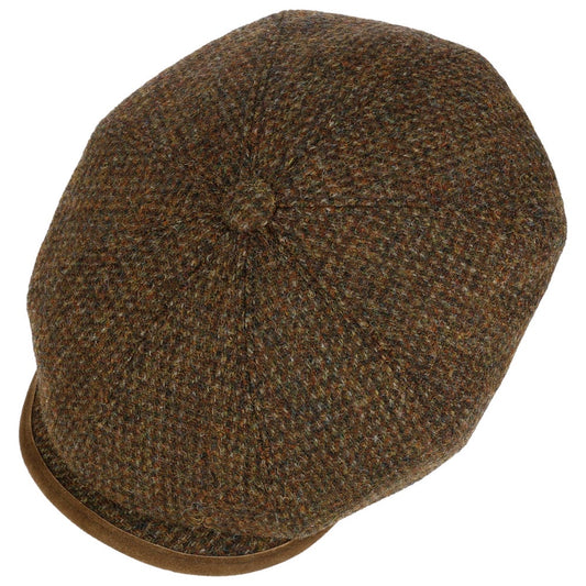 Stetson Hatteras Cap Virgin Wool Harris Tweed