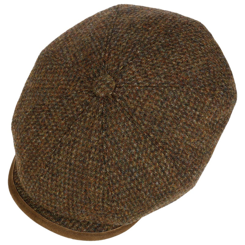 Stetson Hatteras Cap Virgin Wool Harris Tweed