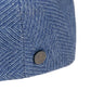 Stetson Kent Herrinbone Virgin Wool Flat Cap Blue