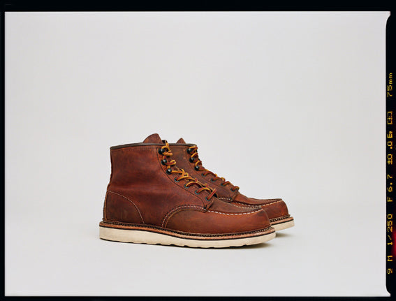 Red Wing 1907 Herren Stiefel Copper Rough & Tough Leder Detail