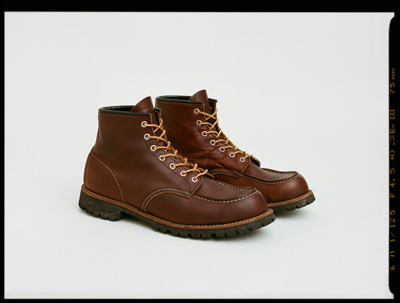 Red Wing 8146 EE Classic Moc Toe Briar Slick Wide Fit Boots used