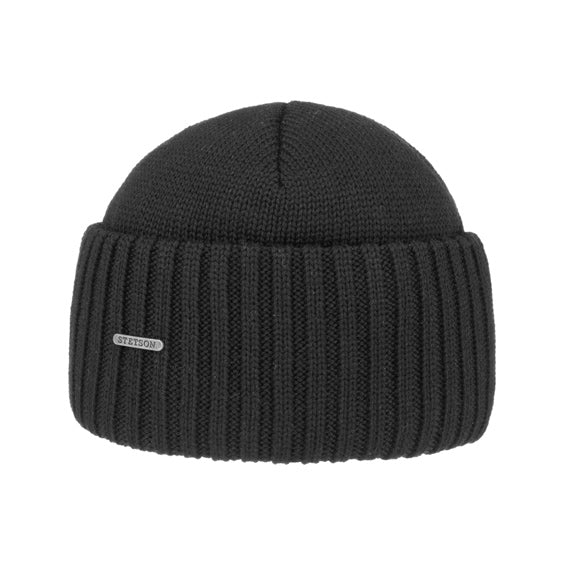 Stetson-Merino-Beanie-Black