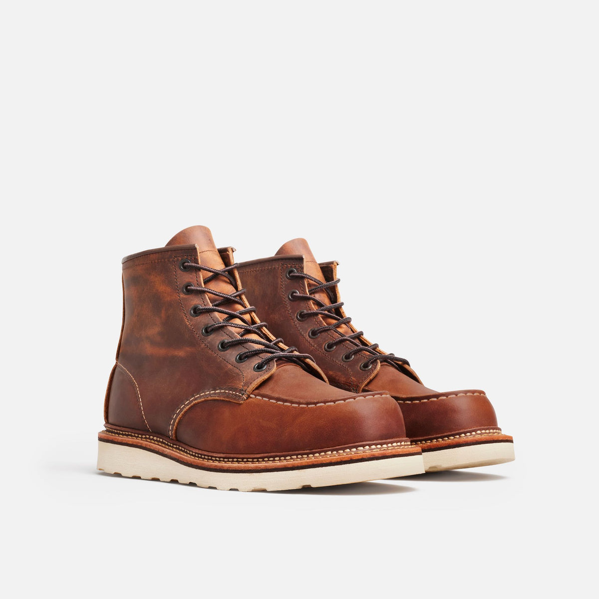 Red Wing 1907 Moc Toe Boot Copper Rough & Tough Leder Seitenansicht