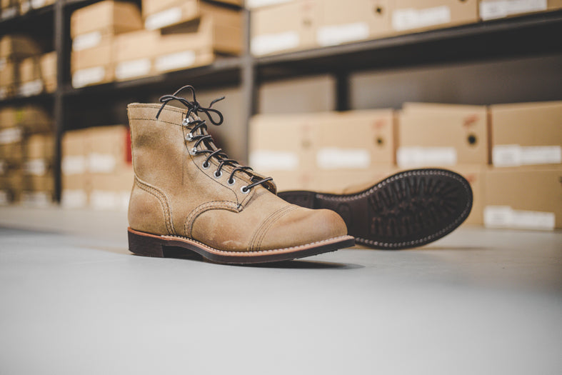 Red wing store iron ranger suede